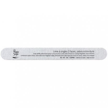 Zebra Nail File with 2 Extra Hard Surfaces 80/80