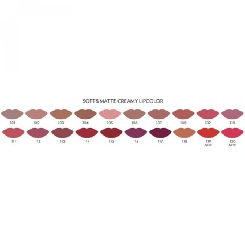 Soft & Matte Creamy Lipcolor Liquid Creamy Lipstick Golden Rose 117