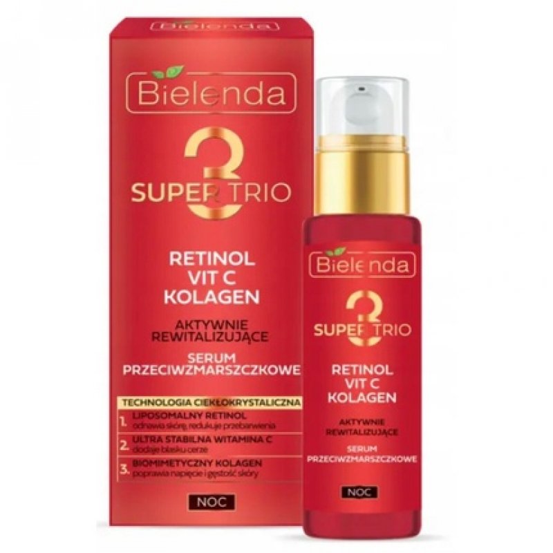Bielenda Super Trio Revitalizing Anti-Wrinkle Night Serum 30ml