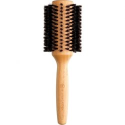 Olivia Garden Bamboo Touch Brush Eco-conscious Round Bamboo Touch Blowout Hair Brush with 100% Boar Bristles 40mm