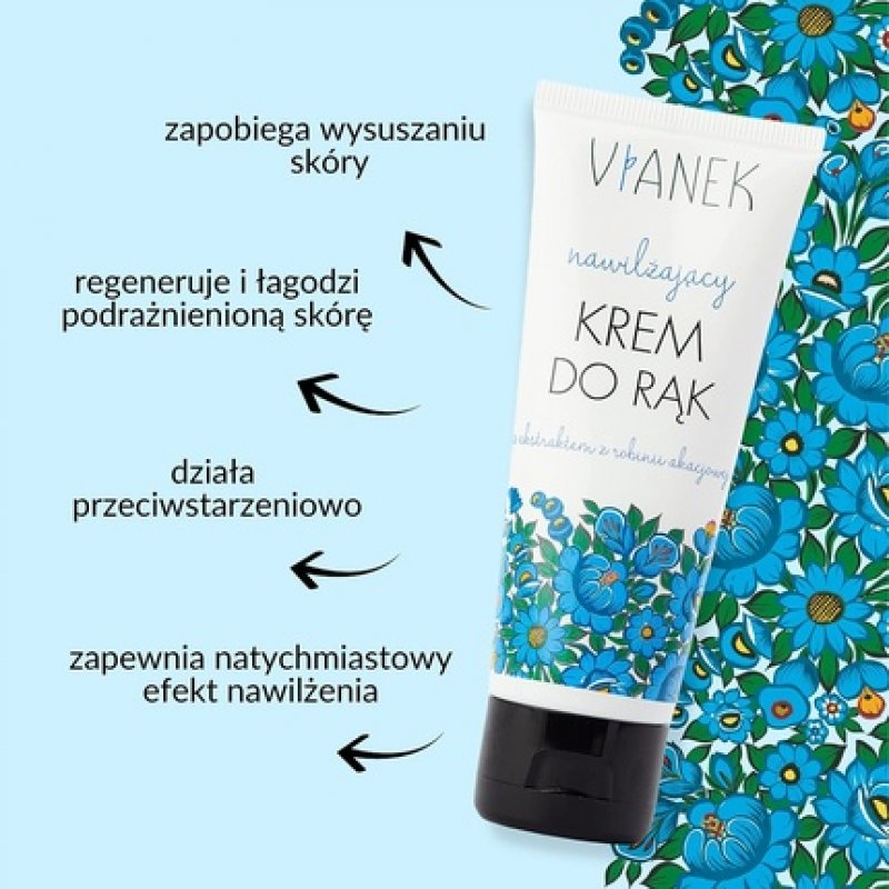 VIANEK Moisturizing Hand Cream with Acacia Robinia Extract 75ml