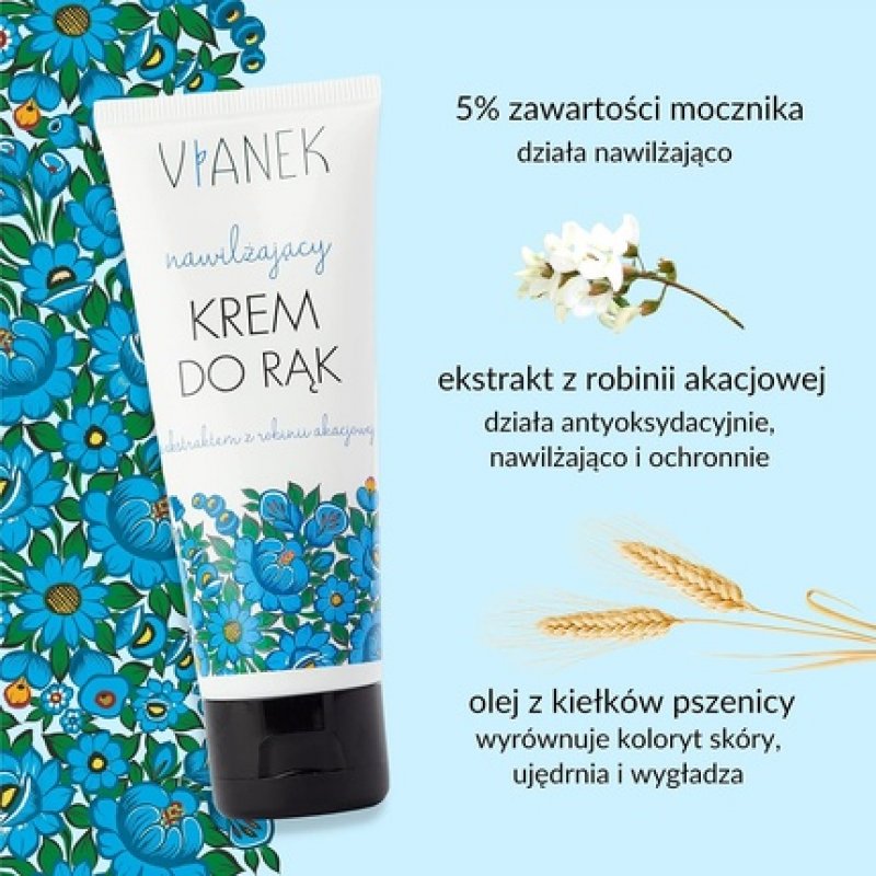 VIANEK Moisturizing Hand Cream with Acacia Robinia Extract 75ml