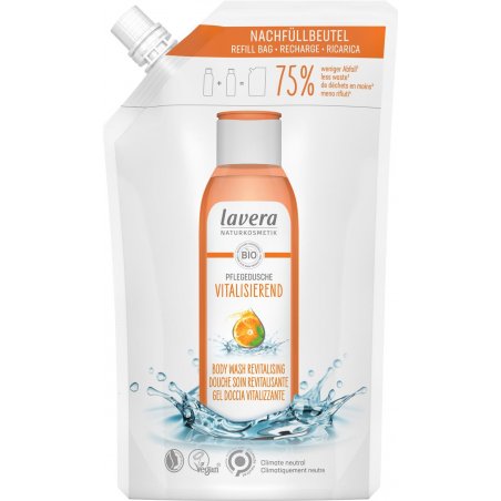lavera Vitalizing Organic Orange and Organic Mint Shower Gel Refill 500ml