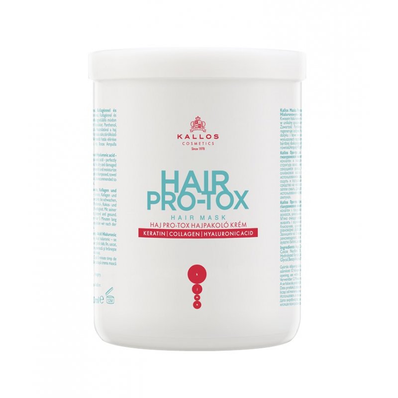 Kallos KJMN Hair Pro-tox Cream with Keratin 1000ml hair mask Unisex