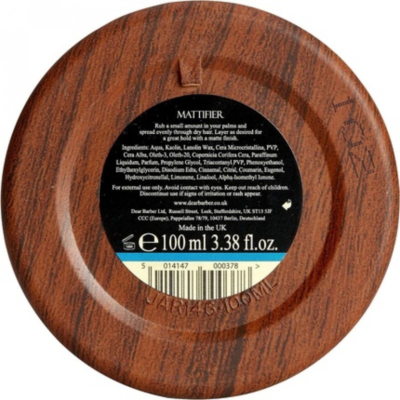 Dear Barber Men's Hair Styling Mattifier 100ml