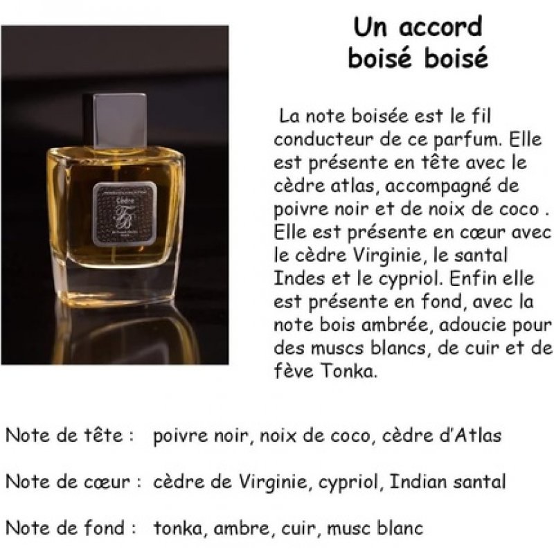Franck Boclet Cedre Eau de Parfum Spray For Him 100ml