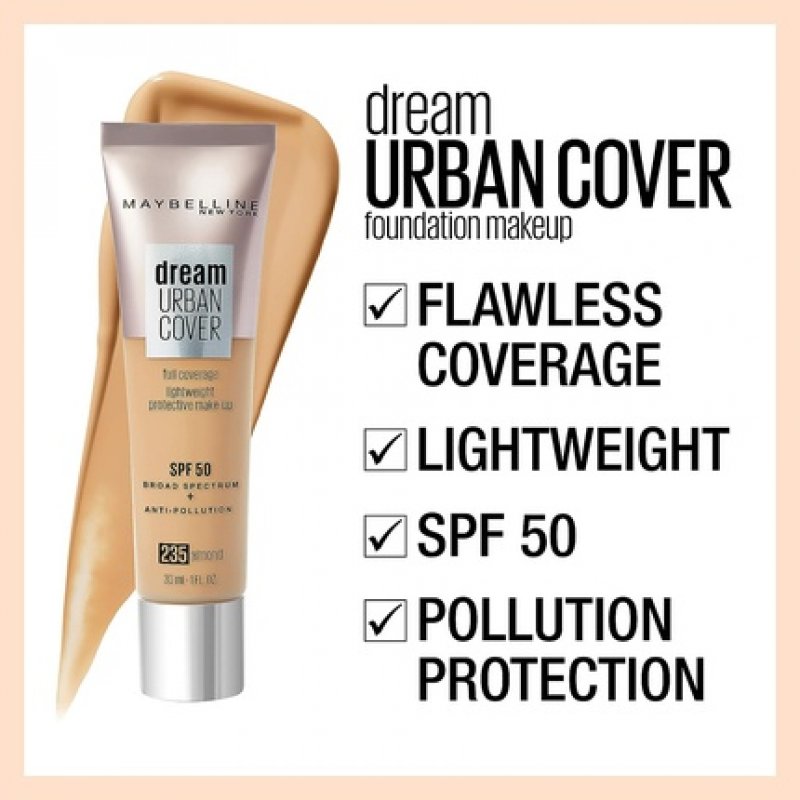 Maybelline Dream Urban Cover Foundation Spf50 122 Creamy Beige 30ml