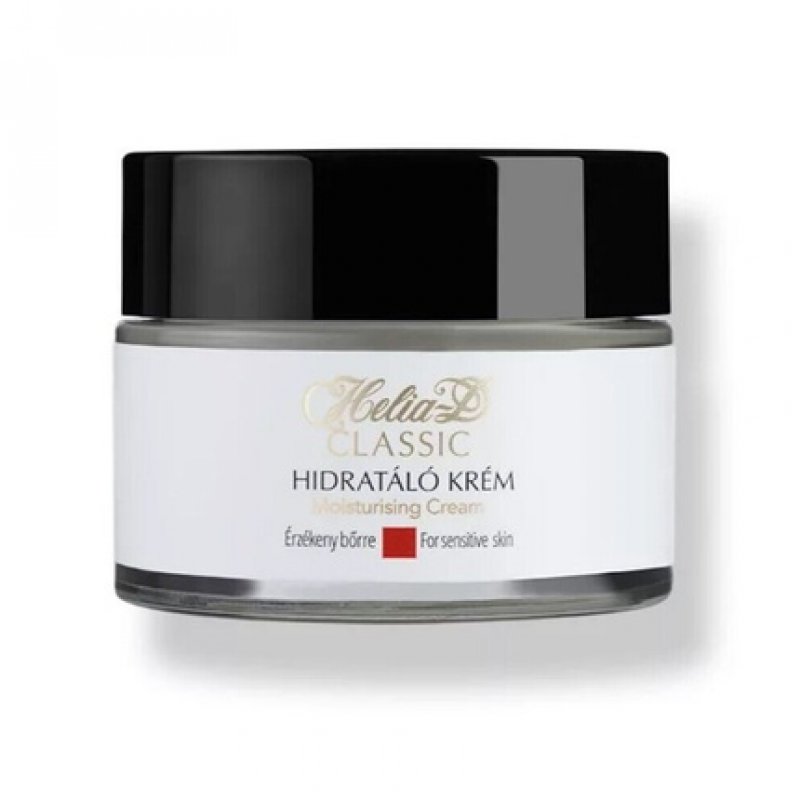 Helia-D Classic Moisturizing Face Cream for Sensitive Skin Vegan 50ml - Pack of 4