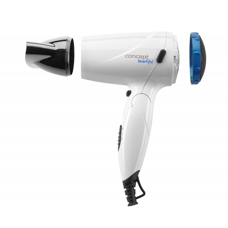 Concept Household Beautiful VV5741 Hair Dryer 1500W with Folding Handle Blue