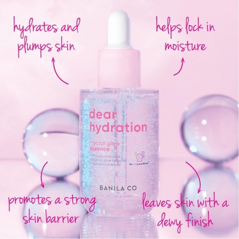 Banila CO 2023 Dear Hydration Renewed Version of K-Beauty Line Crystal Glow Essence