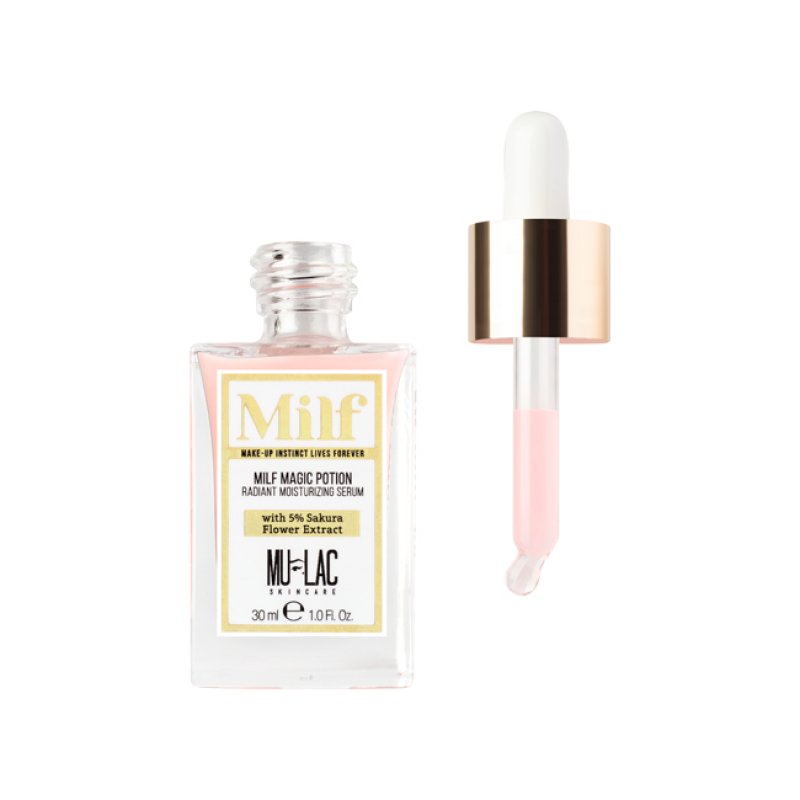Mulac Cosmetics MILF MAGIC POTION Moisturizing Brightening Face Serum with 5% Sakura Flowers Extract 30ml