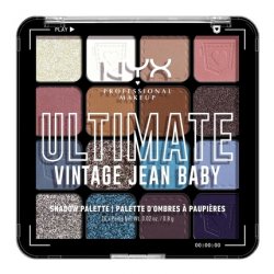 NYX Professional Makeup Ultimate Shadow Eyeshadow Palette with 16 Shades Vegan Formula Long-lasting Finish Vintage Jean