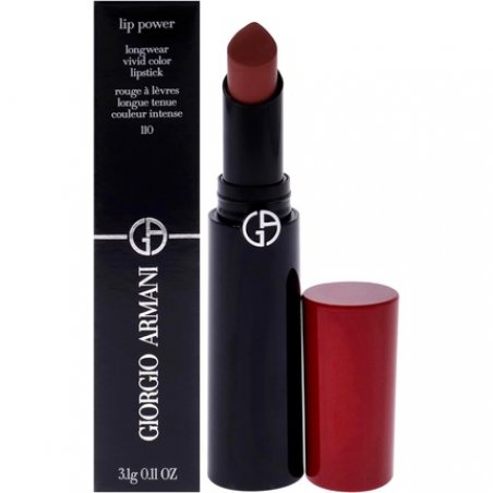 Giorgio Armani Lip Power Longwear Vivid Color Lipstick 110 Mania for Women 0.11 oz