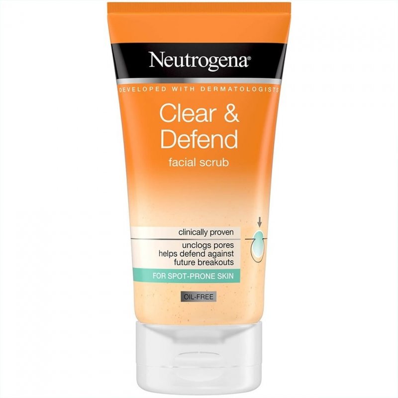 Neutrogena Clear & Defend Facial Scrub Gommage nettoyant Femmes 150 ml