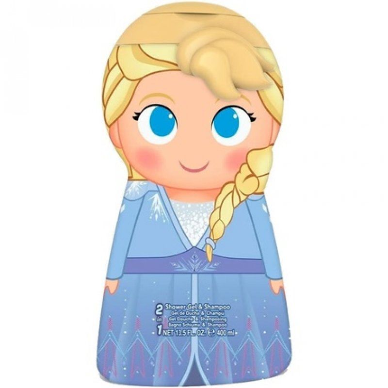 Frozen II 3D Figure Elsa 2-in-1 Shower Gel & Shampoo with Mild Care Formula 400ml