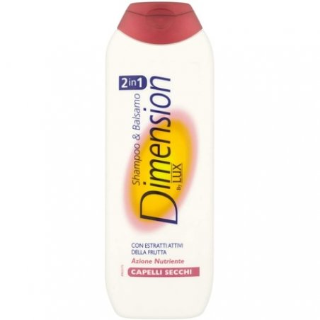Dimension by Lux 2-in-1 Shampoo and Conditioner with Nourishing Action for Dry Hair 250ml