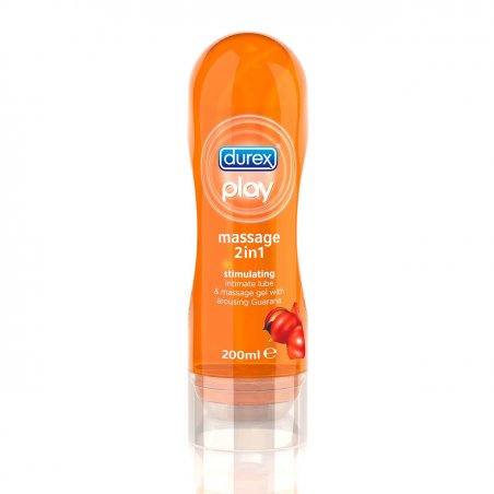 Durex Play Massage 2 in 1 Stimulating Intimate and Moisturizing Massage Gel with Stimulating Guarana 200ml