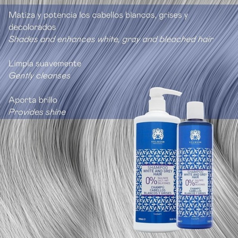 Valquer Profesional Shampoo for White and Gray Hair 400ml