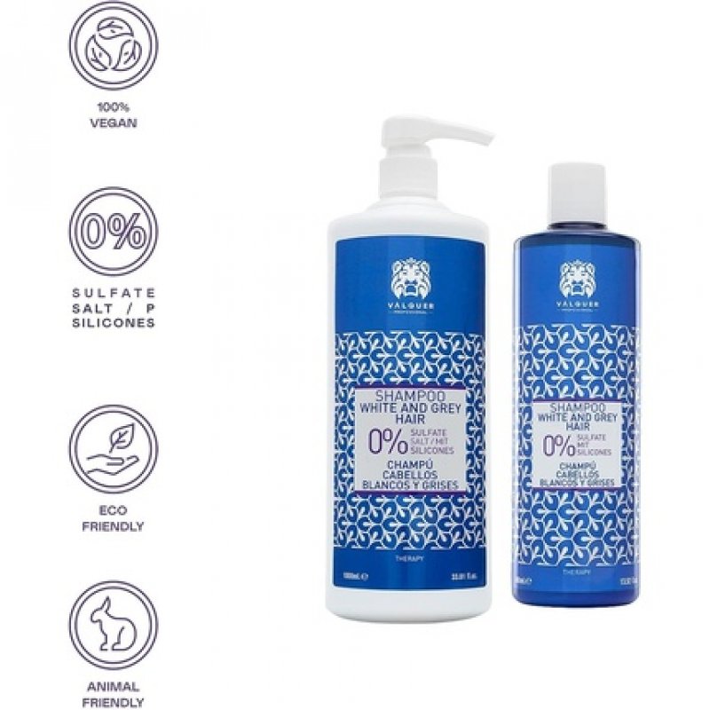 Valquer Profesional Shampoo for White and Gray Hair 400ml
