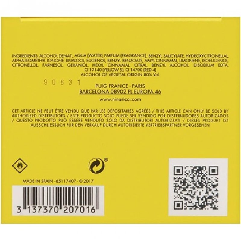 Nina Ricci Du Temps Eau De Toiilette 100ml