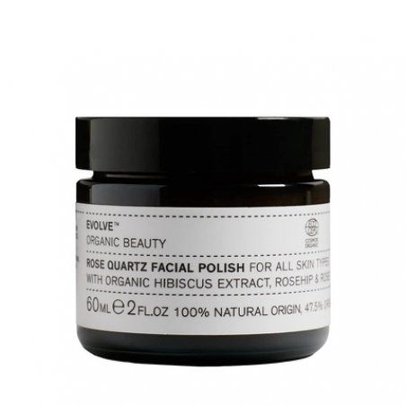 Evolve Organic Beauty Natural Rose Quartz Facial Polish 2 fl oz 60 mL