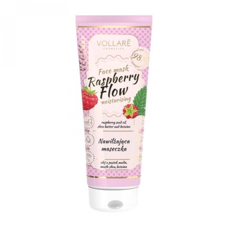 Vollare Vegan Face Mask BIO Rich Cream for Ideal Skin Cleansing 98% Natural Ingredients Made in Europe Natural