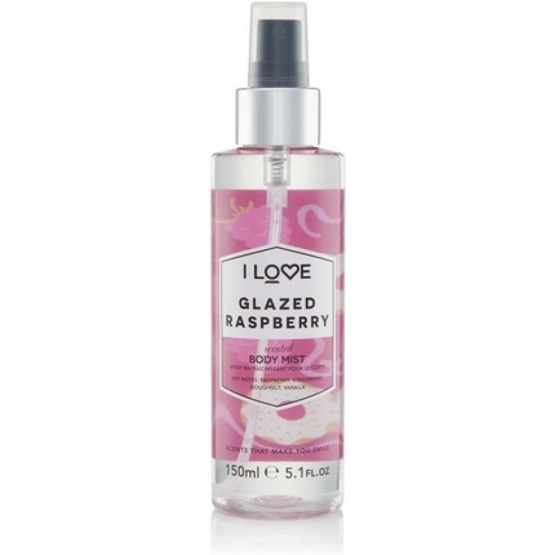I Love Signature Glazed Raspberry Long Lasting Fast Drying Non Sticky Body Mist for Her 150ml