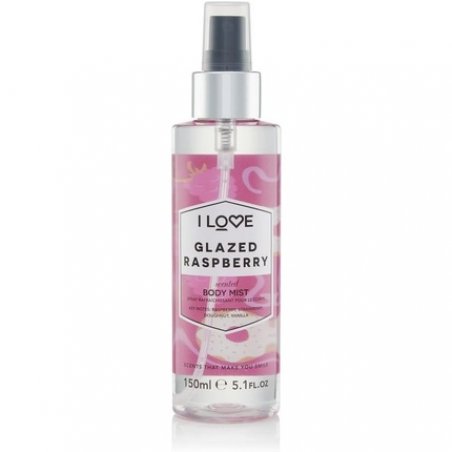 I Love Signature Glazed Raspberry Long Lasting Fast Drying Non Sticky Body Mist for Her 150ml