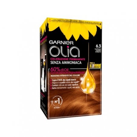 Garnier Olia 6.3 Golden Light Brown Permanent Hair Dye - 1 Piece