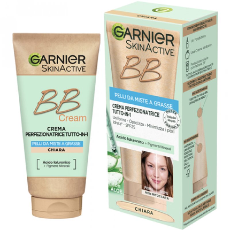 Garnier SkinActive BB Cream For Combination to Oily Skin Clear Spf 25 50ml