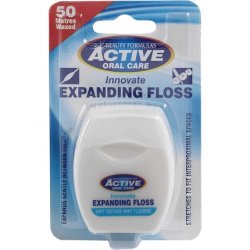 Active Oral Care Innovate Expanding Floss Mint Fluoride 50 Metres Waxed