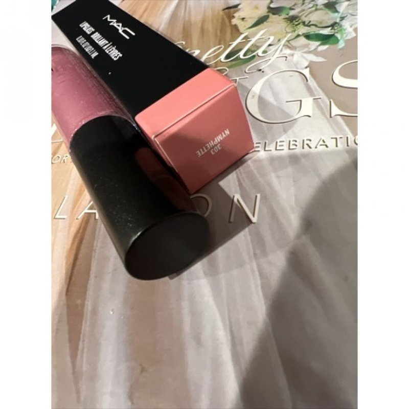 MAC Cosmetics Lipglass 303 Nymphette 0.10 oz - Authentic