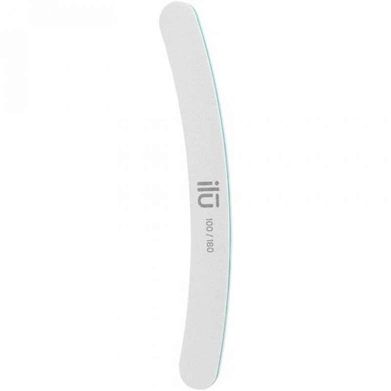 T4B ILU Banana Nail File for Natural Nails Double-Sided Curved High Quality 100/180 Grit