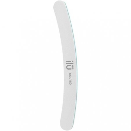 T4B ILU Banana Nail File for Natural Nails Double-Sided Curved High Quality 100/180 Grit