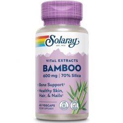 SOLARAY Bamboo Stem Extract 600mg Healthy Hair Skin Nails Bones & Connective Tissue Support 60 VegCaps