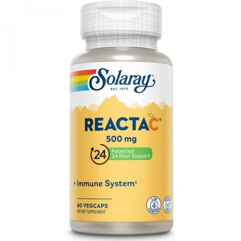 Solaray Reacta-C & Bioflavonoids Veg Cap 60 Count