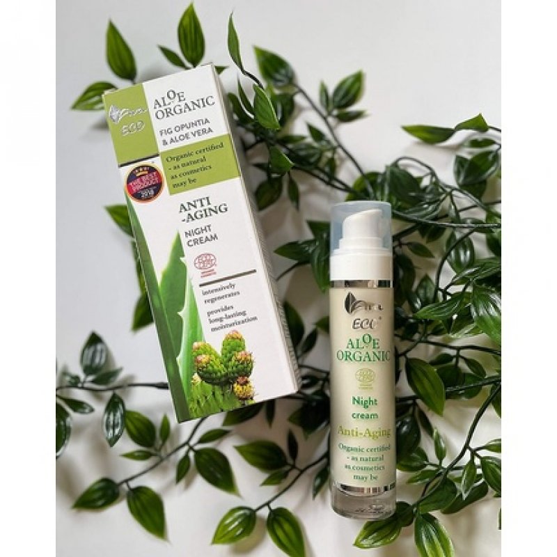 Barbary and Aloe Vera Night Cream Anti-Aging Moisturizer Aloe Organic 50ml