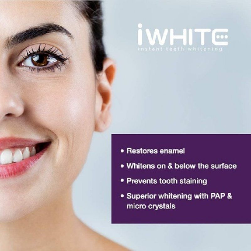 iWhite Instant Teeth Whitening Toothpaste 75ml - Active Teeth Whitening and Stain Removal - Deep Whitening Treatment