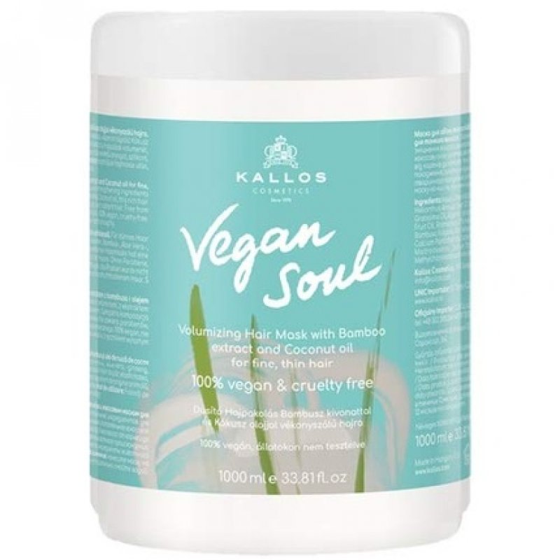 KALLOS COSMETICS KJMN Vegan Soul Volumizing Hair Mask 1L