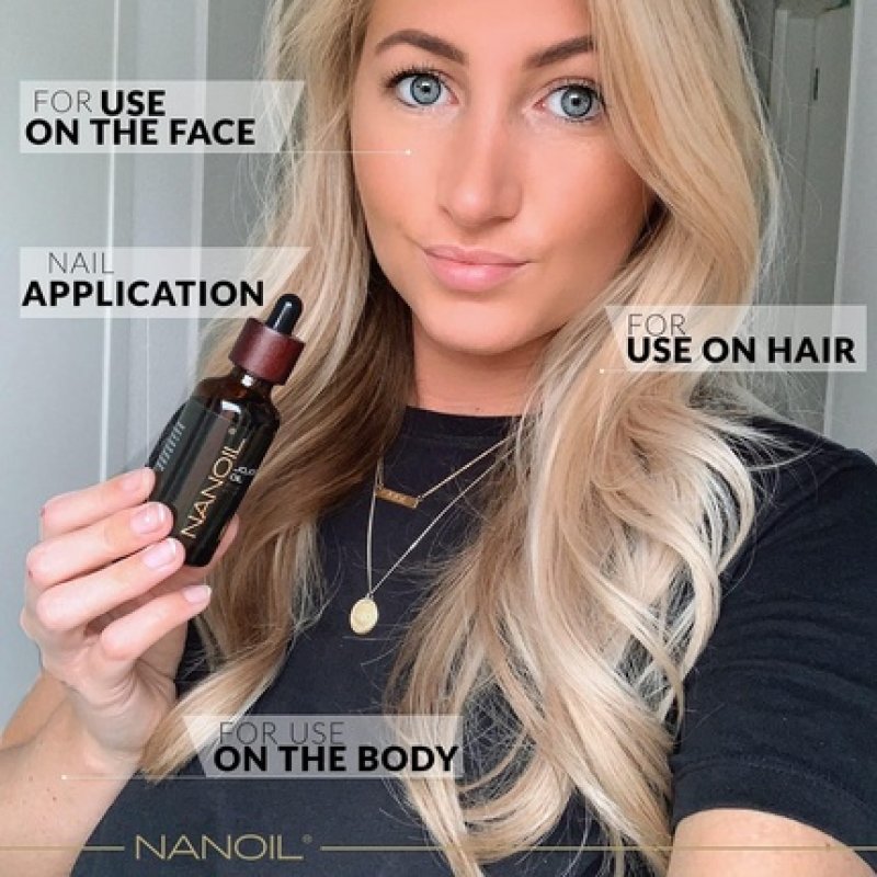 Nanoil Jojoba Oil Natural Pure Cold Pressed Unroasted Organic Oil for Hair Body and Face 50ml