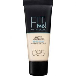 Maybelline Fit Me Foundation Matte & Poreless Full Coverage Blendable for Normal to Oily Skin 30ml 095 Fair Porcelain