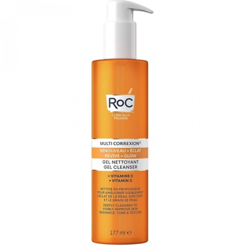RoC Multi Correxion Revive Glow Gel Cleanser Invigorating Facial Cleanser with Vitamin C 177ml