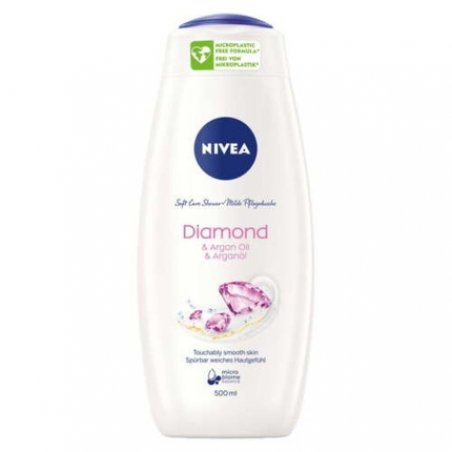 Nivea Diamond & Argan Oil 500ml - Shower Cream for Women