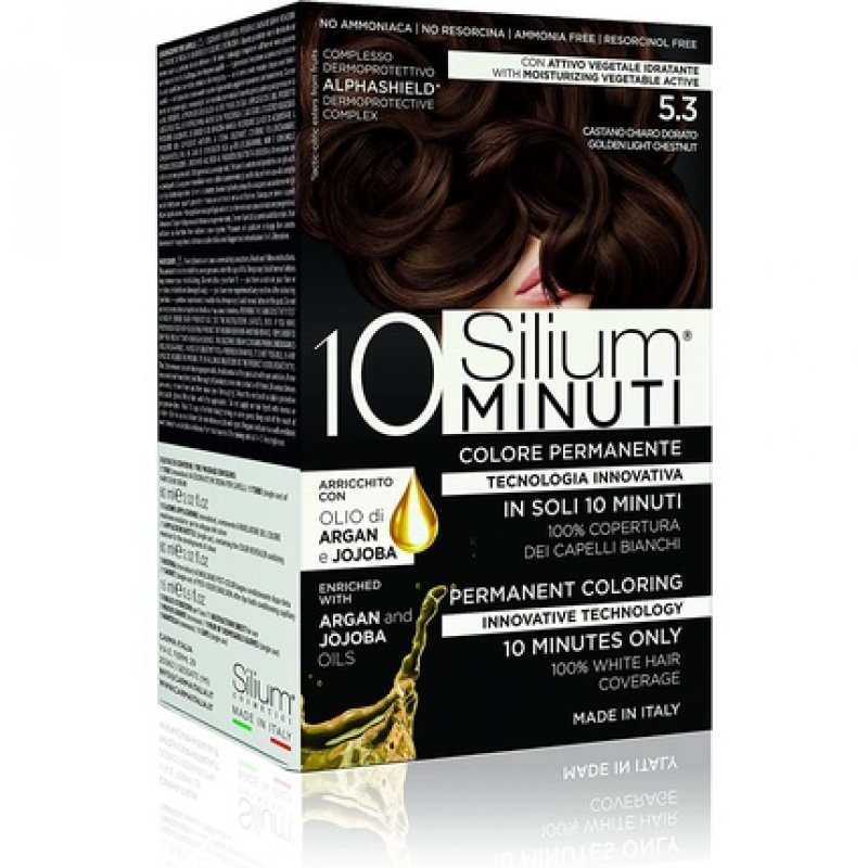 SILIUM Colorant for Hair 10 Minutes 5.3 Brown Clear Golden Castano Chiaro Dorato 5.3
