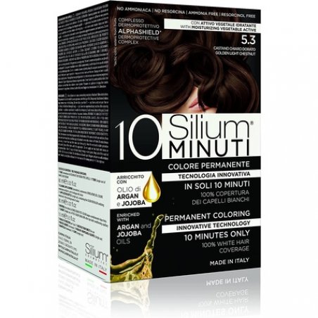 SILIUM Colorant for Hair 10 Minutes 5.3 Brown Clear Golden Castano Chiaro Dorato 5.3