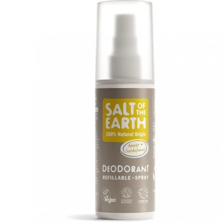 Salt of the Earth Refillable Natural Deodorant Spray Vegan and Cruelty Free 100ml