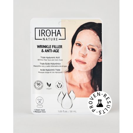 Iroha Nature Masque Repulpant et Anti-ge à l'Acide Hyaluronique Triple 30 ml