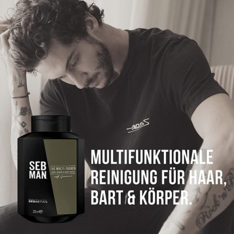 Seb Man The Multitasker 3-in-1 Hair Beard and Body Wash