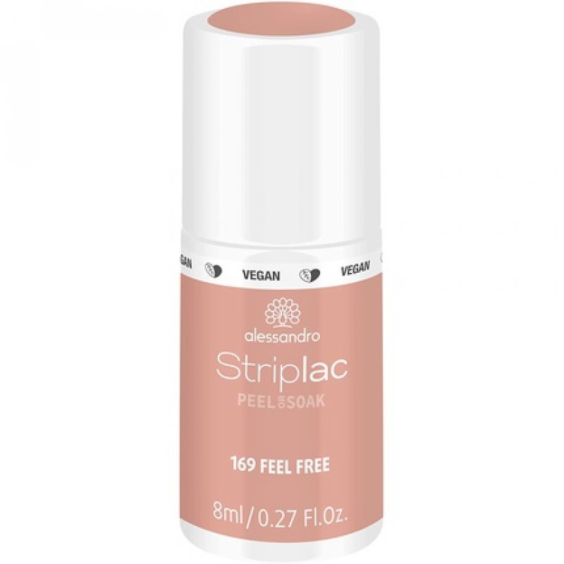 Alessandro Striplac Peel Or Soak - Feel Free - Led Nail Polish In Nudeton - For