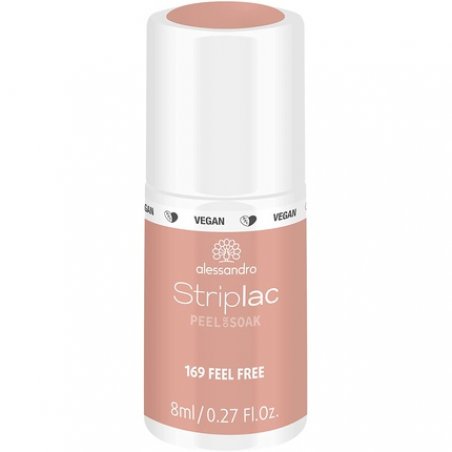 Alessandro Striplac Peel Or Soak - Feel Free - Led Nail Polish In Nudeton - For